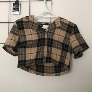 t-shirt, romwe, small, brown, black, white